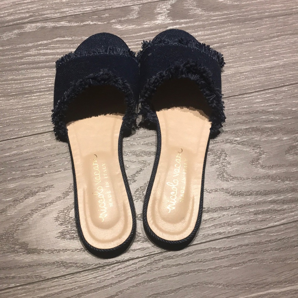 Niccolo Vacari Denim Slides